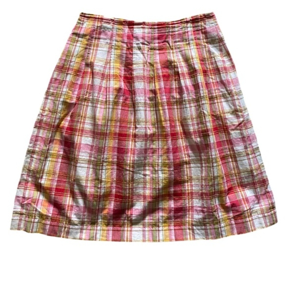 Talbots Plaid A-Line Skirt